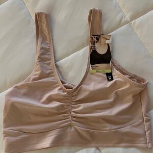 TC Soft Blush Ruched Bralette, New with Tags
